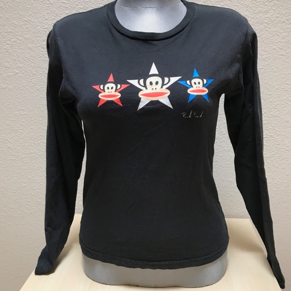 Paul Frank Tops - Rare Paul Frank Vintage Black Long sleeve T 2003. Unisex Small.